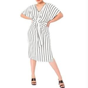 New! ELOQUII Women's Plus Size Wrap Around Dress,‎ 28